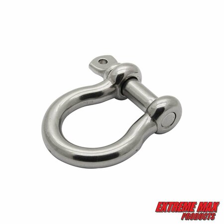 Extreme Max Extreme Max 3006.8294.2 BoatTector Stainless Steel Bow Shackle - 3/8", 2-Pack 3006.8294.2